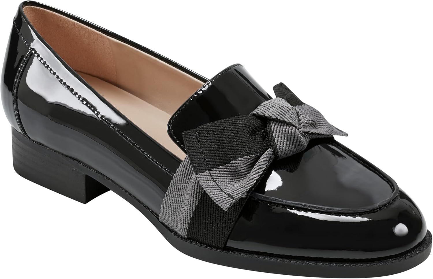 Bandolino Women's Lindio Loafer with Chic Bow Accent Style