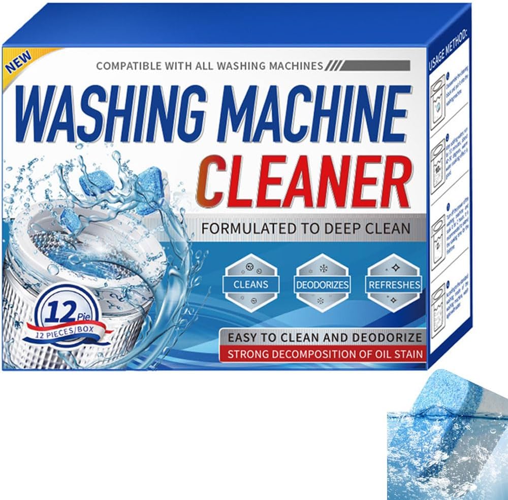 12-Pack Deep Clean Washing Machine Tabs