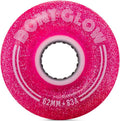 Glow Light Up LED Quad Roller Skate Wheels - Love Letter Pink