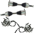TRQ Front Drivetrain Kit CV Axle Shaft & Wheel Hub Bearing Assembly