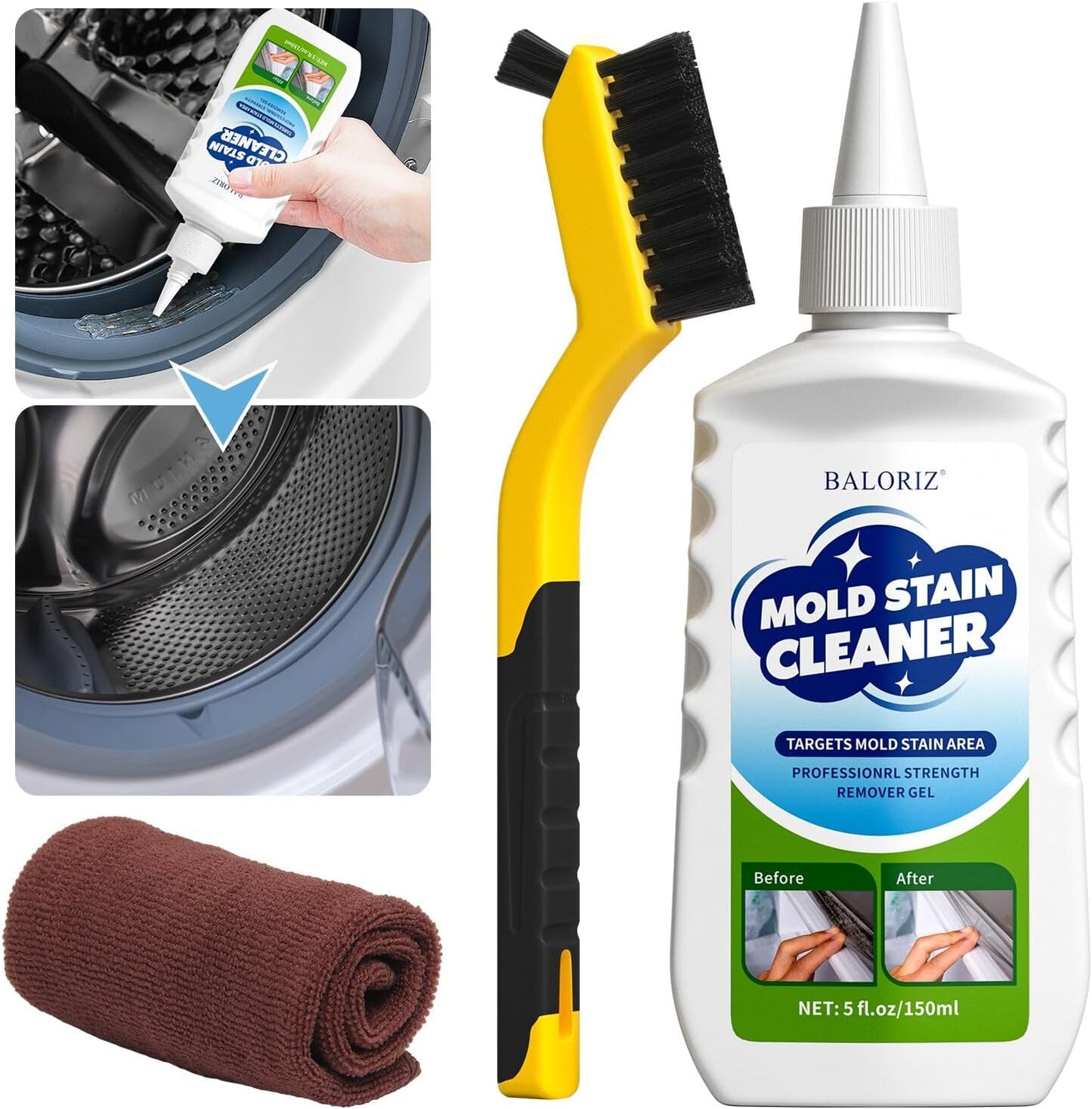 BALORIZ Home Gel: Front Loader & Tile Grout Cleaner