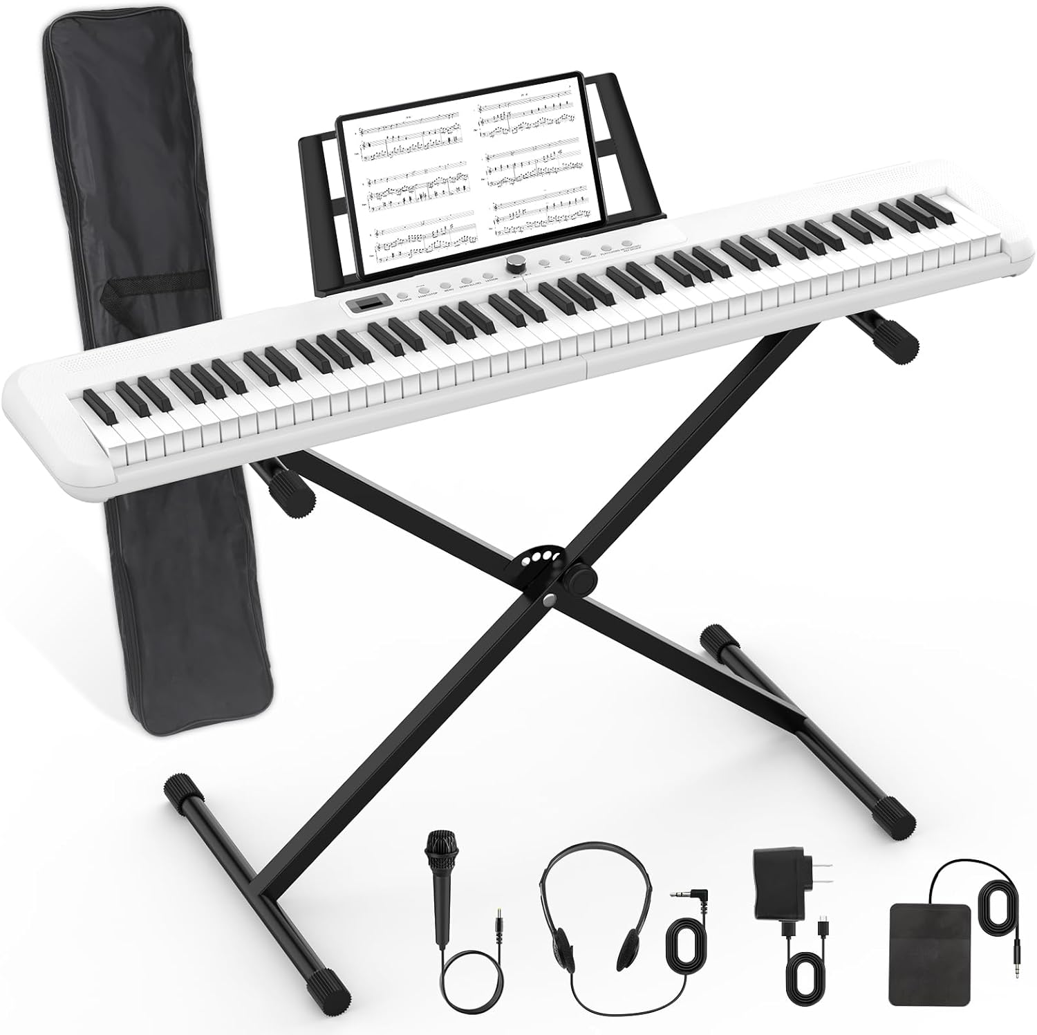 88 Key Electric Digital Piano Beginner Bundle with Accessories