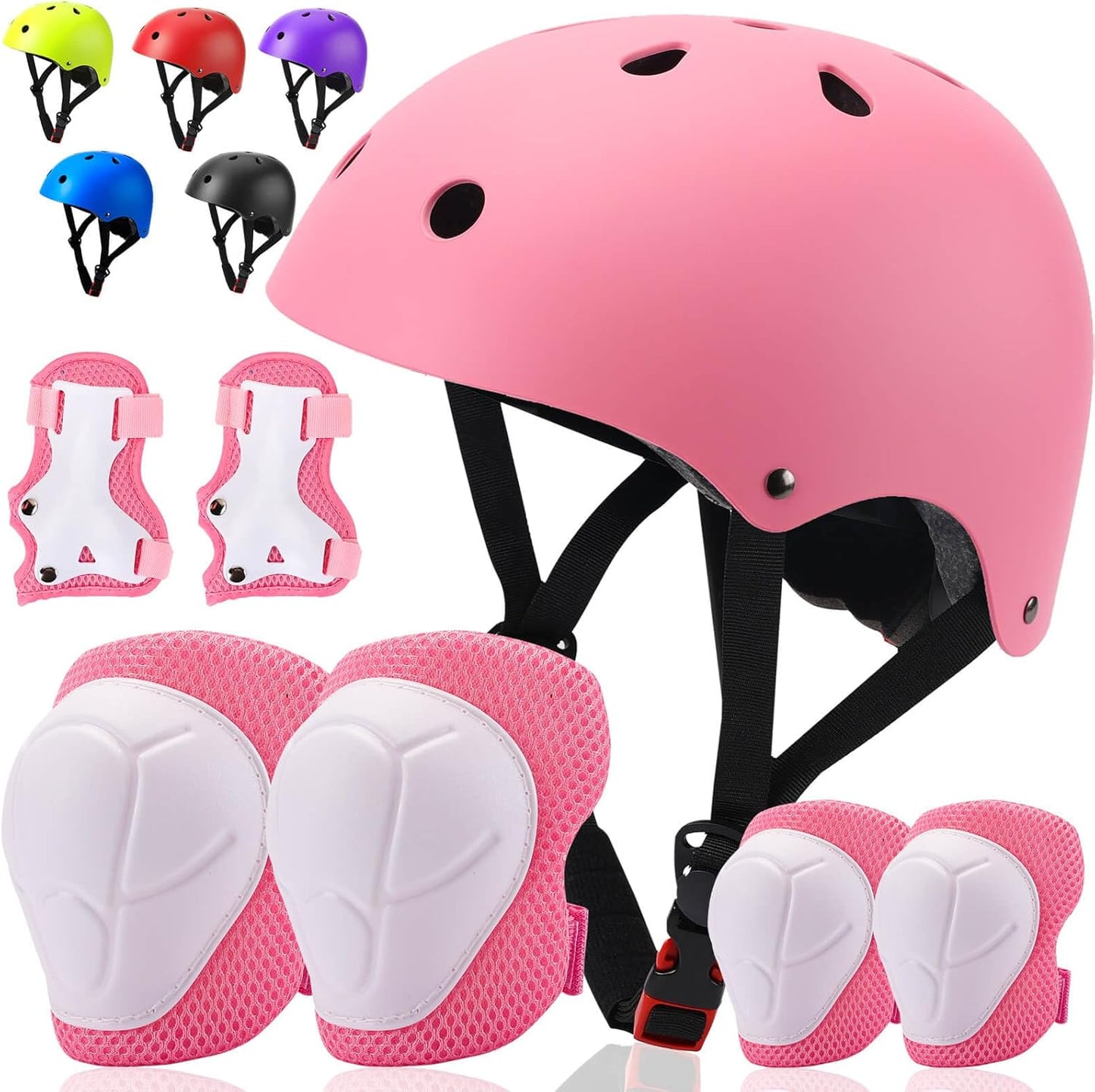 Toddler Kids Bike Helmet Set with Adjustable Protective Gear