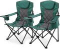 Portable Quad Camp Chair 550 lb Capacity - Deluxe with Headrest