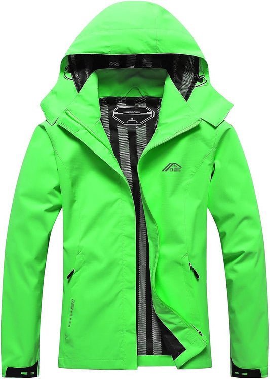 Women's Waterproof Raincoat Lightweight Jacket for Outdoor Travel