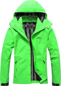 Women's Waterproof Raincoat with Detachable Hood - Lightweight Travel