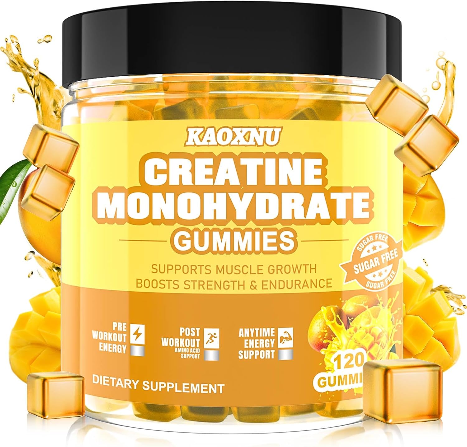 Creatine Monohydrate Gummies for Energy Boost and Muscle Support
