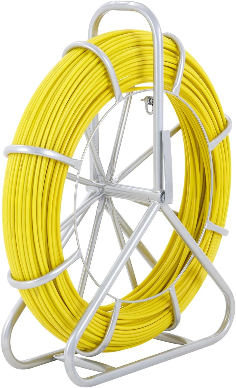 VEVOR Fiberglass Fish Tape 425 FT for Easy Cable Pulling