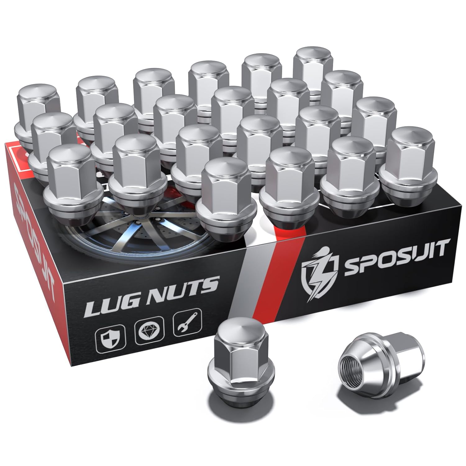 Sposuit M14x1.5 Lug Nuts for 2015-2024 Ford F-150 & Expedition