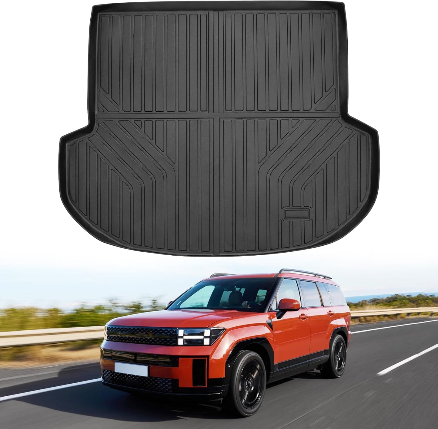 Powerty Trunk Mat for 2021 2022 2023 Hyundai Santa Fe Hybrid