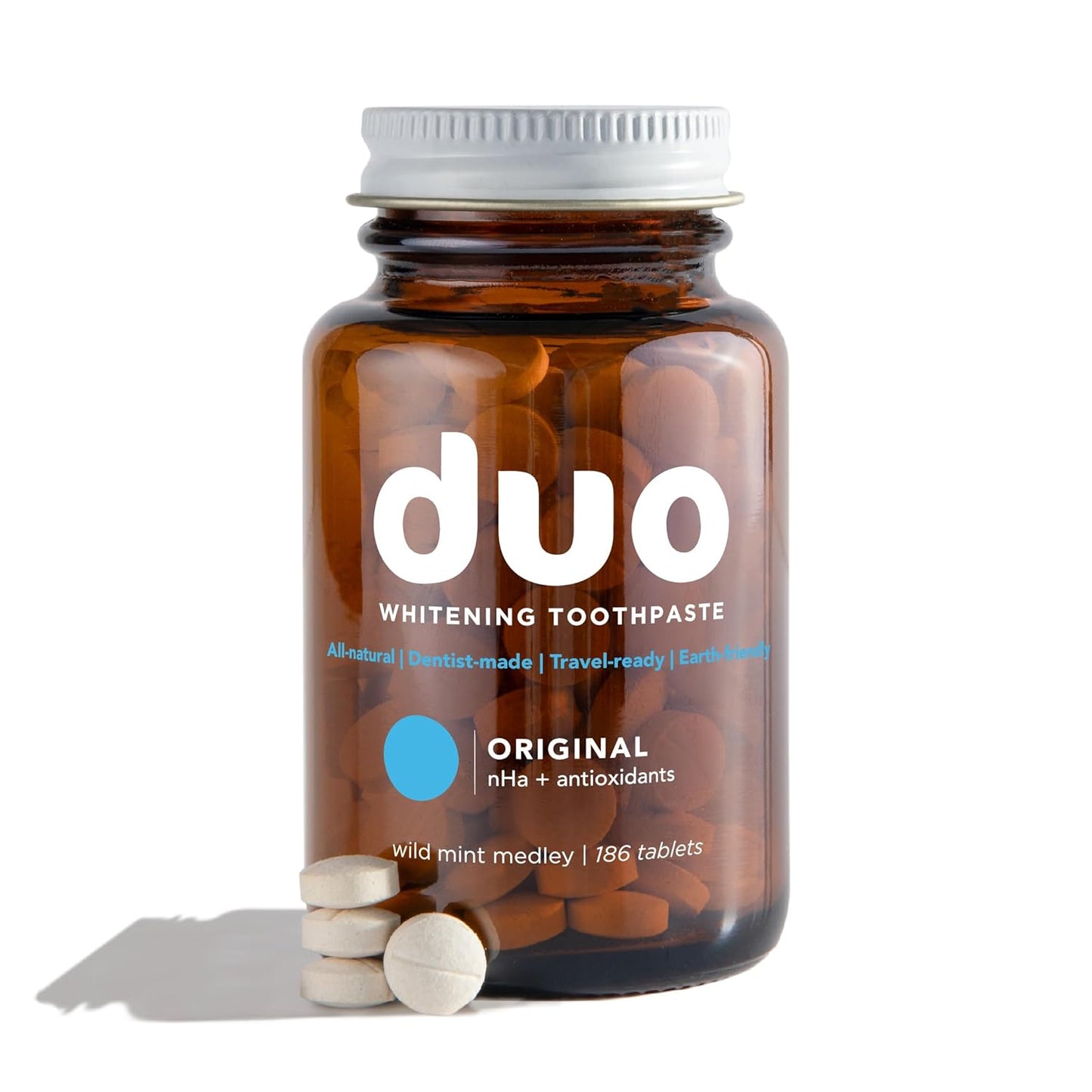 Duo Toothpaste Tablets for Natural Whitening and Sensitivity Relief
