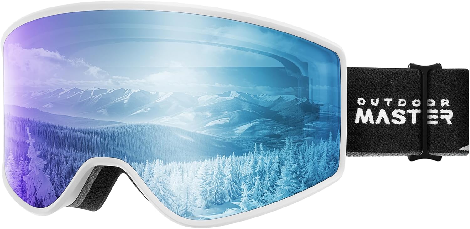 OutdoorMaster Frameless OTG Ski Goggles: Easy Lens Change System