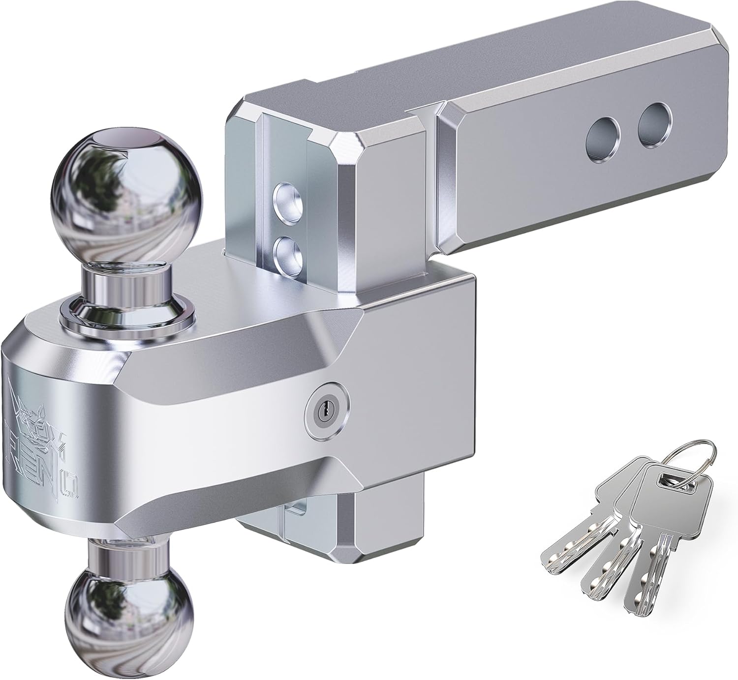 Adjustable Trailer Hitch for 2.5 inch Receiver with 18,500 LBS GTW