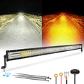 Auxbeam 50 Inch Curved LED Light Bar with 6 Modes for Offroad