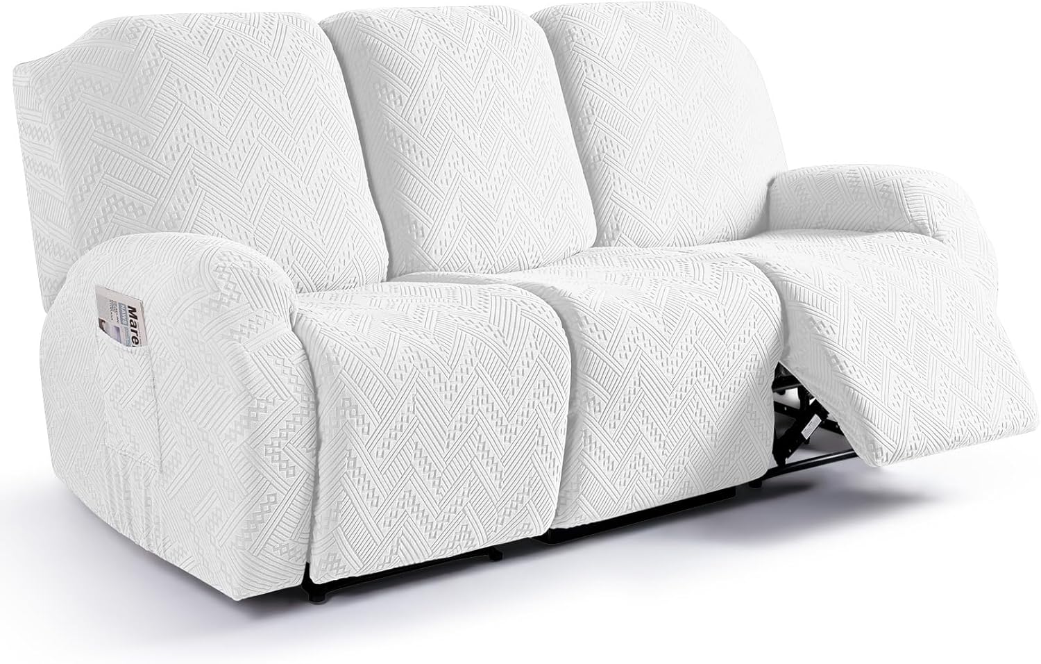Ruaozz Recliner Sofa Covers for 3 Seater Reclining Couches