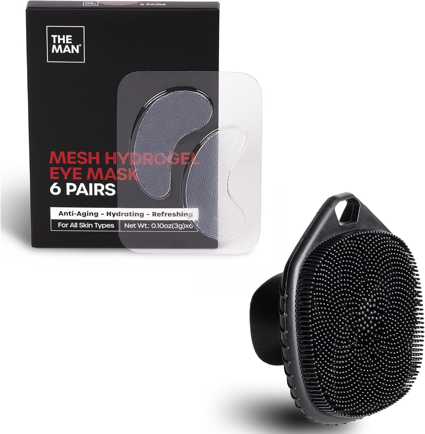 The Man Silicone Face Scrubber for Men - Exfoliating Brush