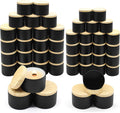 48-Pack Candle Jars 24pcs 8oz + 24pcs 4oz - Matte Black Candle Tins