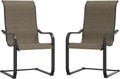 Set of 2 Patio Chairs Outdoor Rockable Dining Chairs - Comfortable