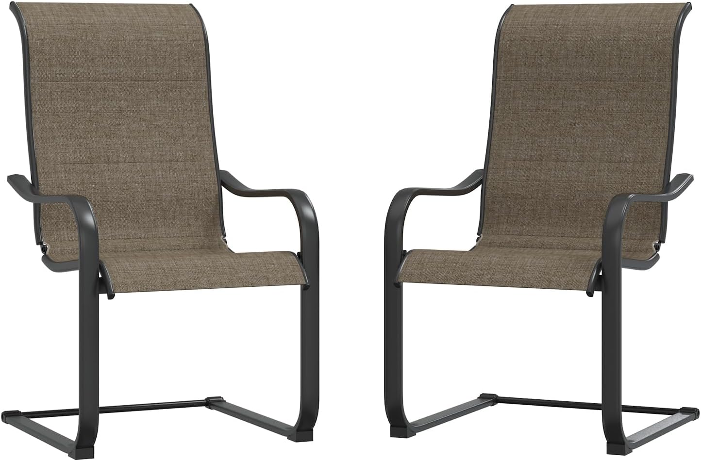 Set of 2 Outdoor Rockable Dining Chairs for Ultimate Comfort