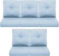 Patio Chair Cushions 5 Pack Set 22x24 High Back - WaterResistant