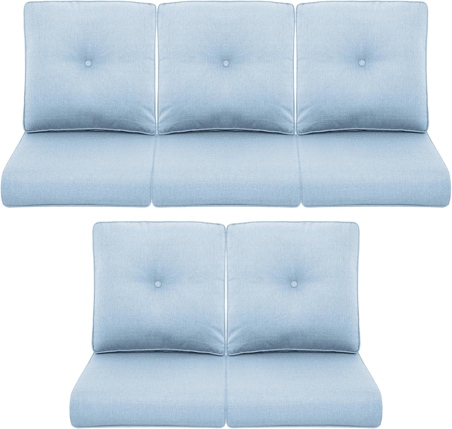 Patio Chair Cushions 5 Packs for Outdoor Glider Rocking Chairs