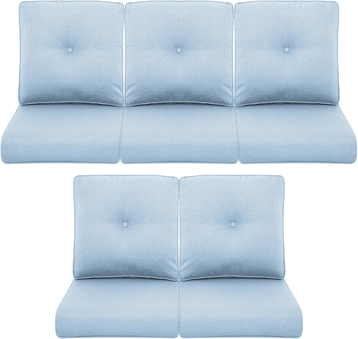 Patio Chair Cushions 5 Packs for Outdoor Glider Rocking Chairs