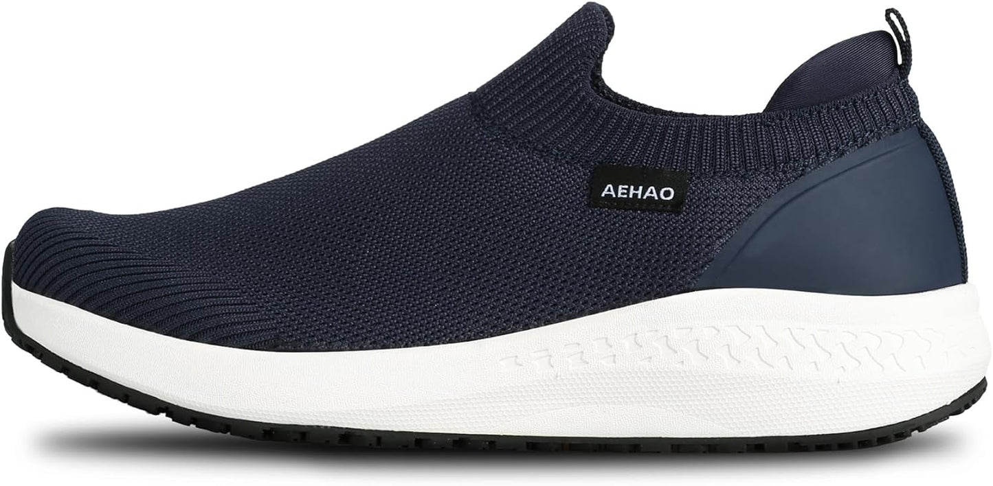 Men's Non Slip Work Shoes for Kitchen Hospital Comfort and Safety