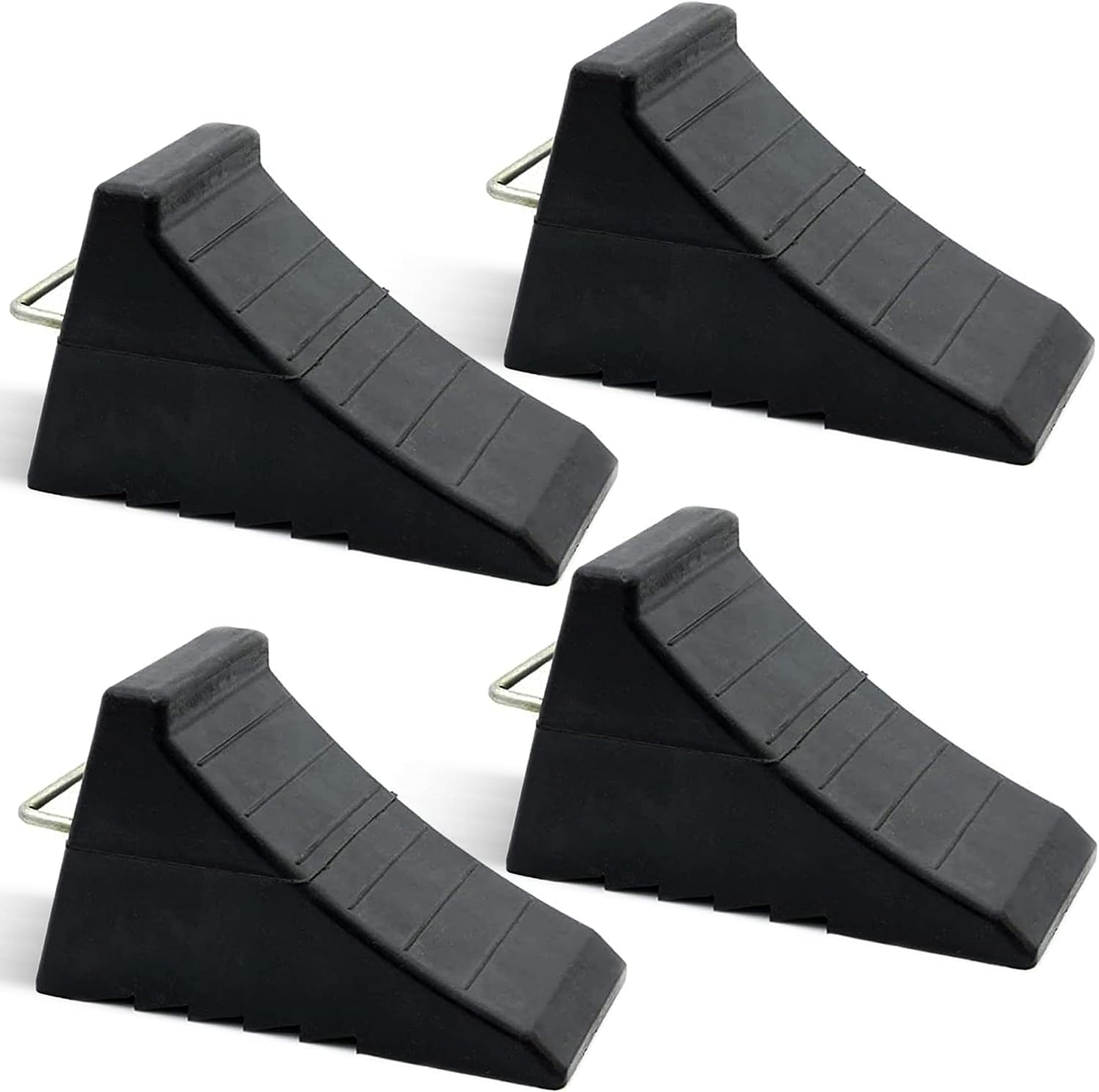 Heavy Duty Rubber Wheel Chocks for RVs, Trailers, and More