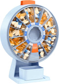 Daviky Pill Dispenser Daily 14-Day Organizer - Easy Push-Button Access