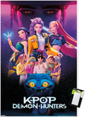 Netflix KPop Demon Hunters (2025) Group Wall Poster - Premium Gloss