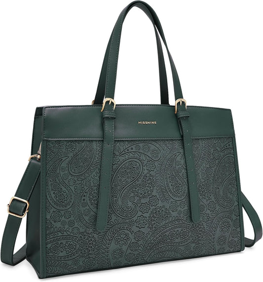 Missnine Laptop Tote Bag for Women - Stylish Work Briefcase