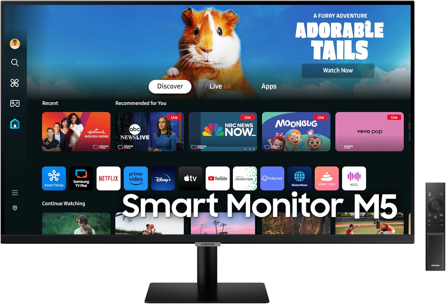 Immersive Entertainment Hub: Samsung 27 M5 Smart Monitor