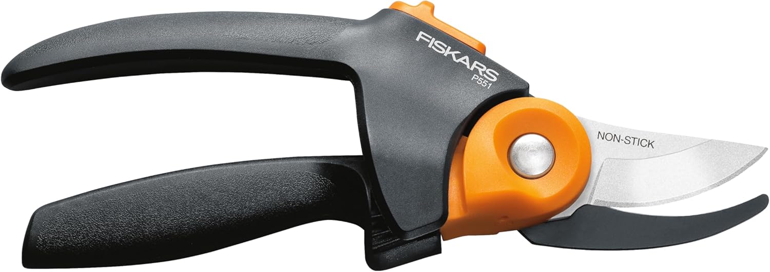 Fiskars Pruning Shears with PowerGear Technology for Effortless Cuts