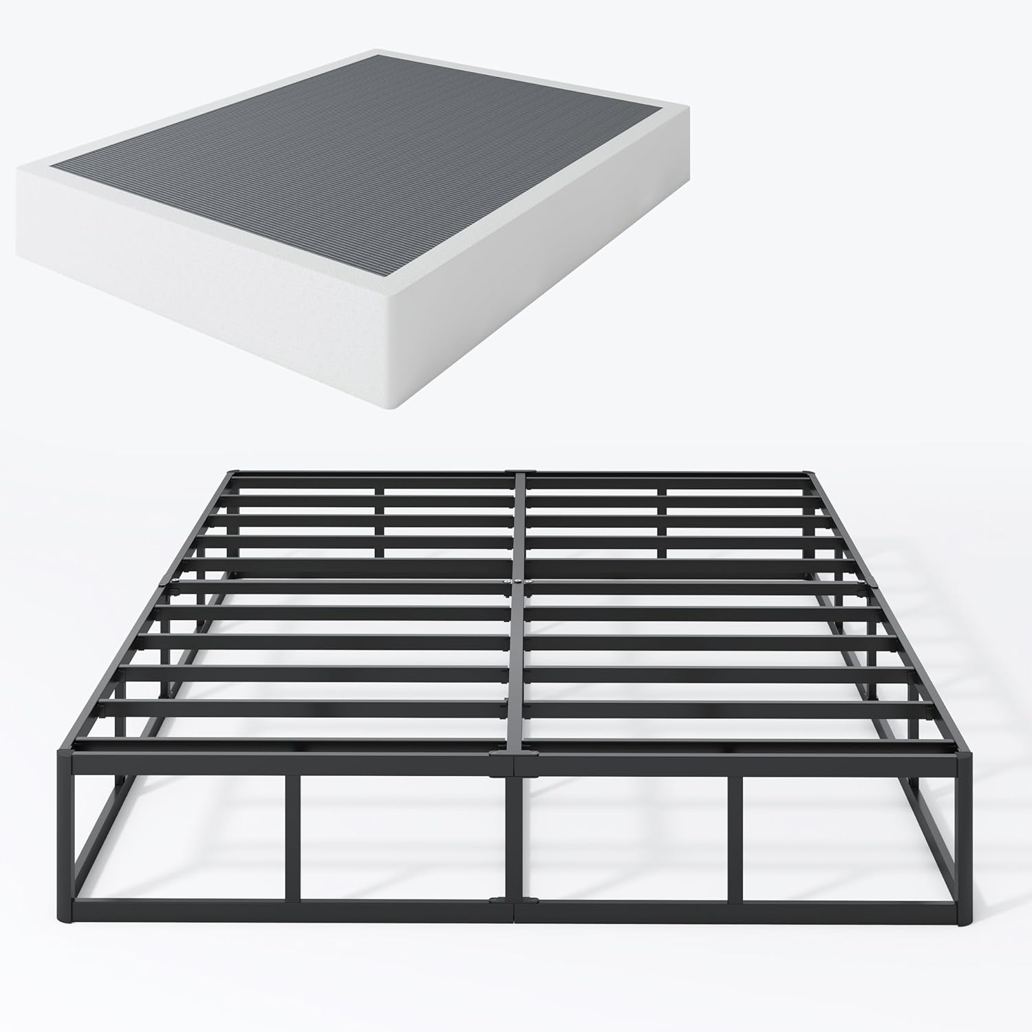 Queen Box Spring 9 Inch High Profile Metal Box Spring for Comfort