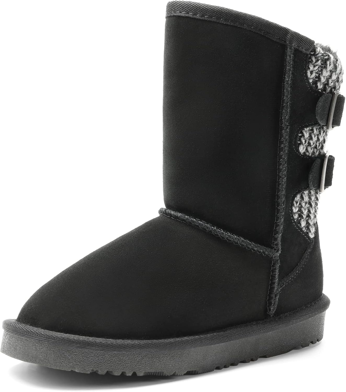 DREAM PAIRS Kids Winter Boots with Faux Fur Lining