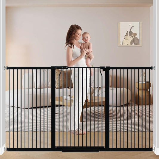 Extra Wide Baby Gate 65.7-72.2 Inches for Safety and Security