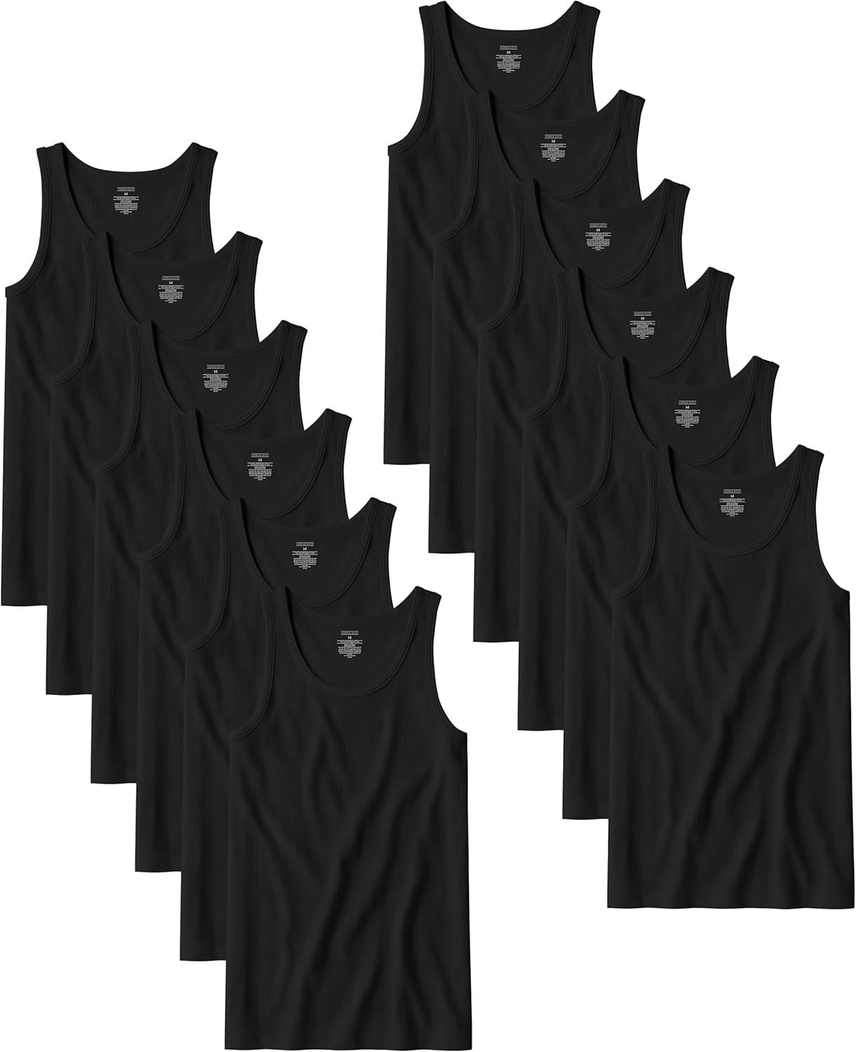 Andrew Scott Men's A Shirt Tanks - Comfortable Cotton Undershirts