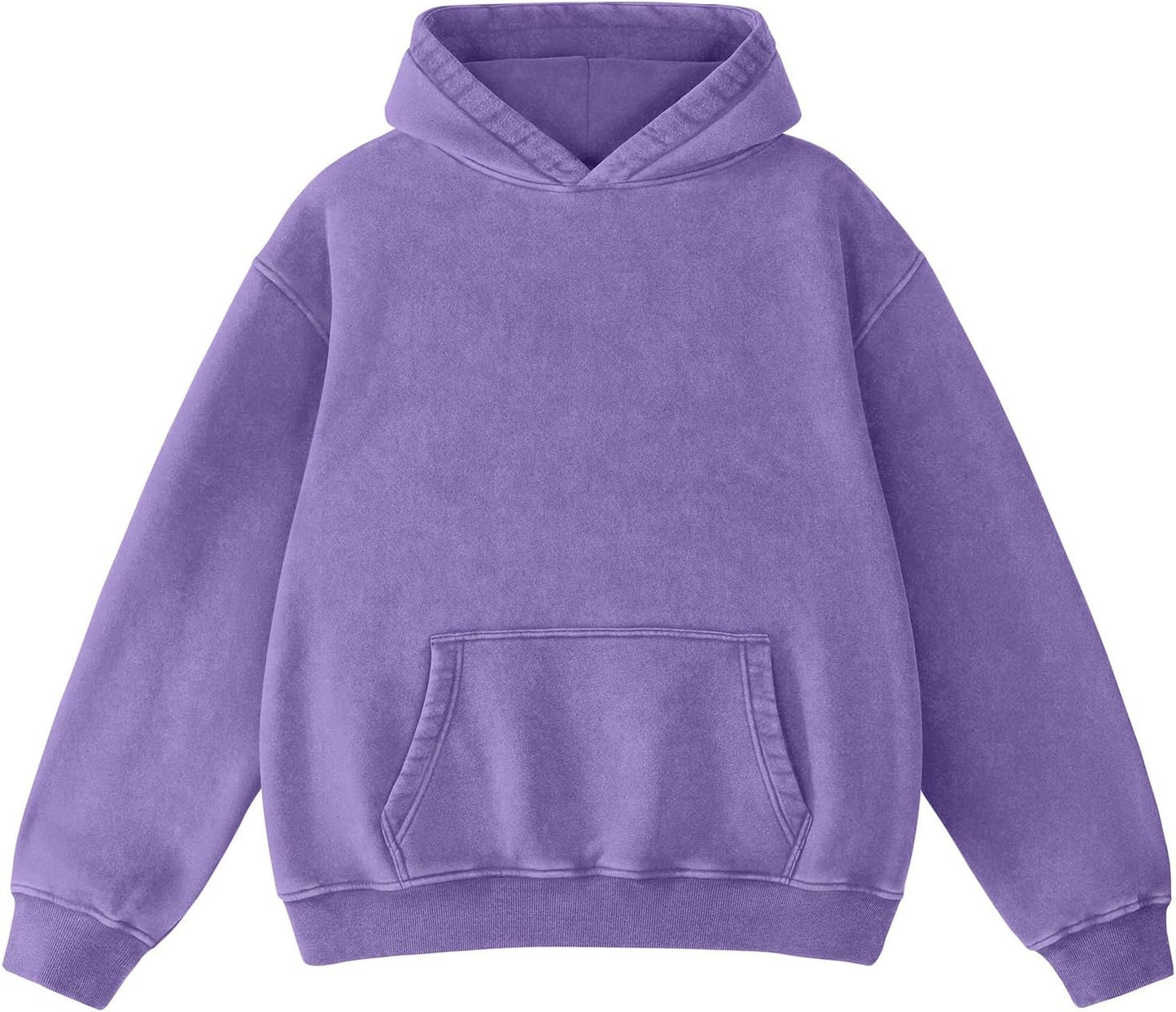 Super Soft Acid Wash Hoodie for Men - Vintage Pullover Style