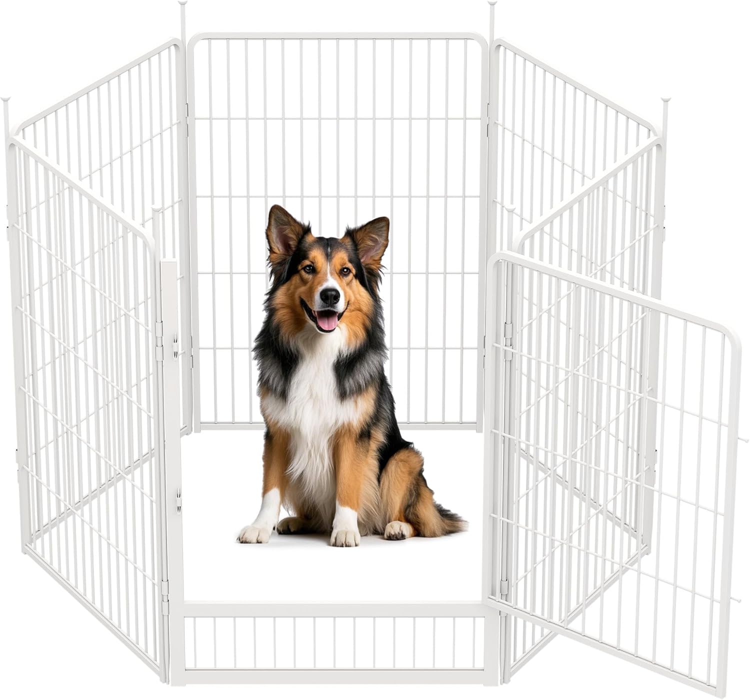 SunsGrove Indoor Dog Playpen for Large Dogs with Wider Door