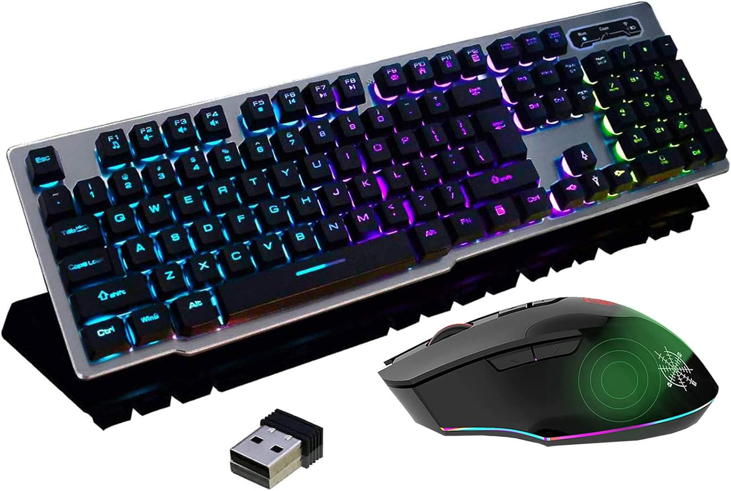 Rechargeable Backlit Gaming Keyboard and Mouse Set for Gamers