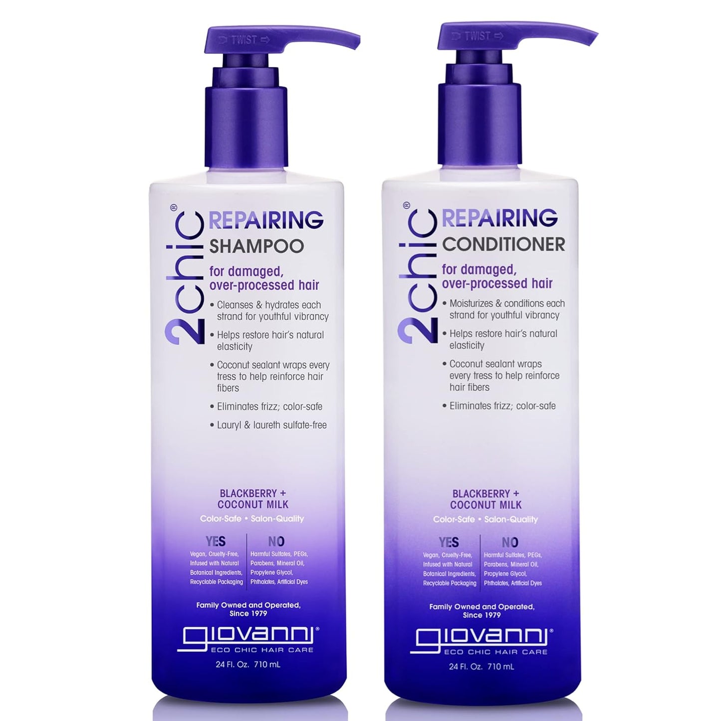 GIOVANNI 2chic Ultra-Repairing Shampoo & Conditioner Set