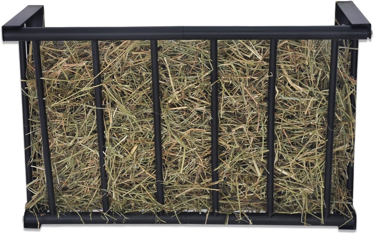 Wall Mount Hay Rack for Livestock with 16 Gallon Capacity