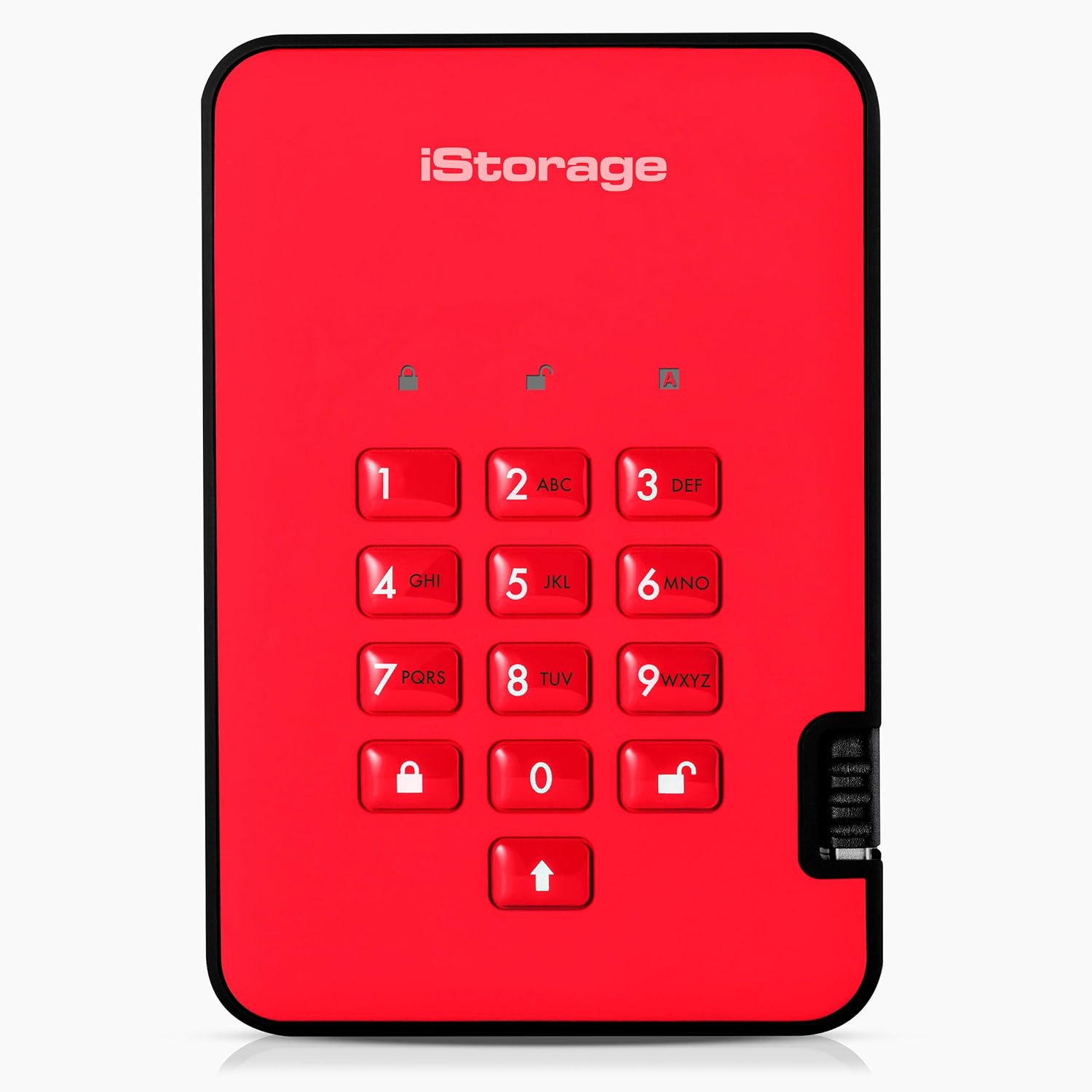 iStorage diskAshur2 SSD 2TB Red: Secure Portable Drive Solution