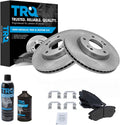 TRQ Front Brake Pad & Rotor Kit Compatible with Hyundai Sonata