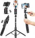 Auto Face Tracking Tripod with Gesture Control - Rechargeable Phone