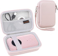Portable Label Printer Case, Pink - Organize with Style!