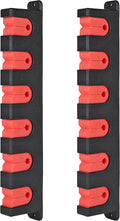 Axlksia Fishing Rod Holder Wall Mount - 6 Rod Horizontal Rack