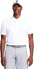 IZOD Men's Performance Golf Grid Polo Shirt for Comfort