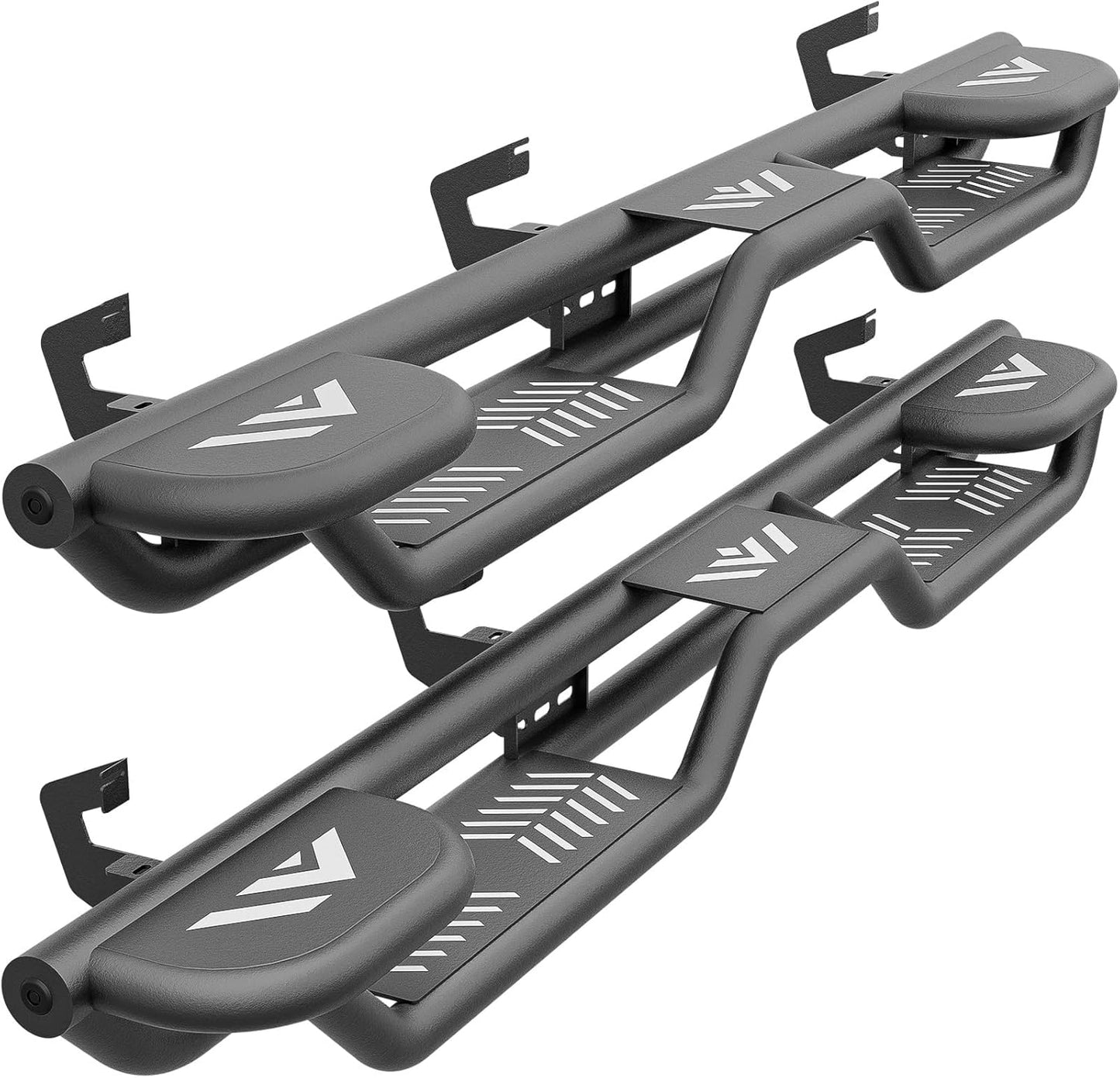 Three Raised Steps Running Boards for 2019-2025 Chevy Silverado