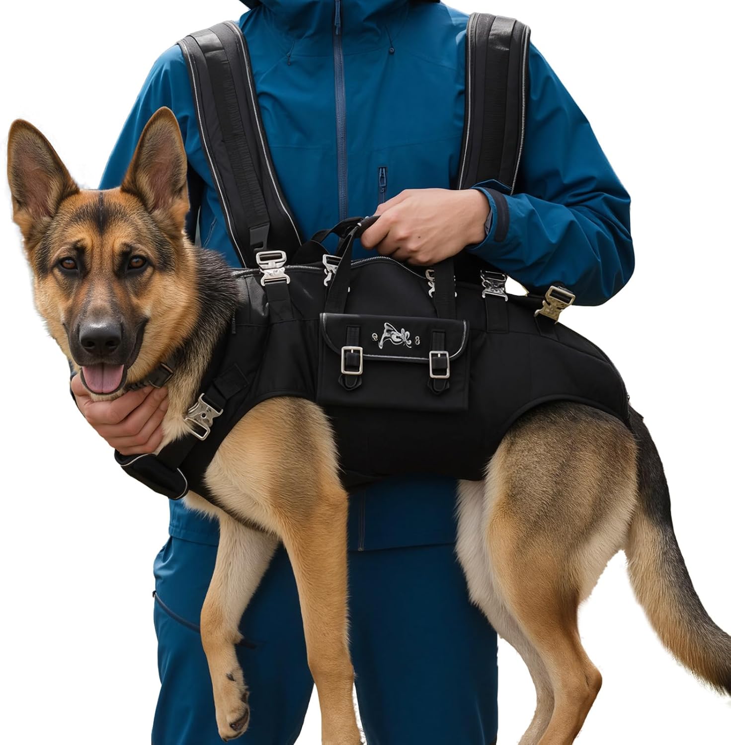 Dog Backpack Carrier - Spine-Friendly for Large Dogs